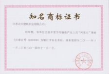 知名商標證書